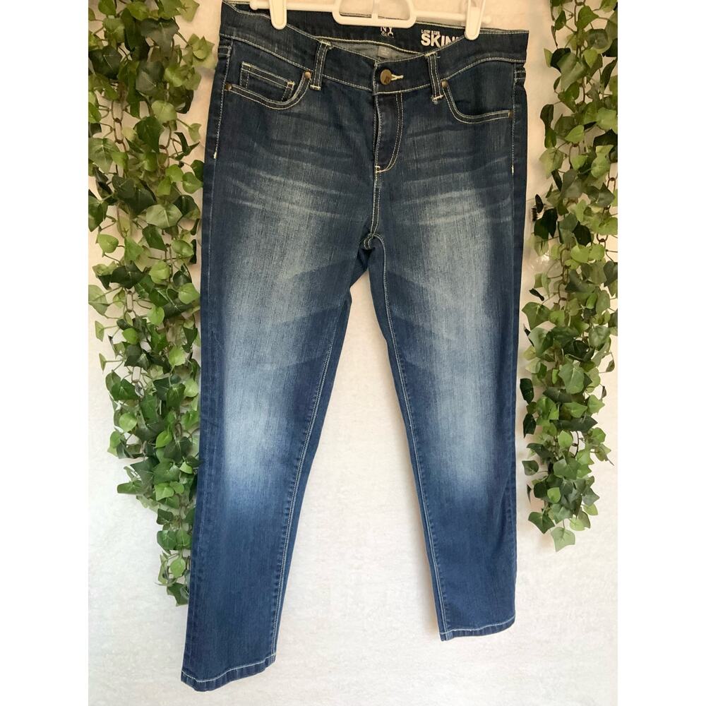 New York & Company Cotton Low Rise Skinny Ankle Denim Jeans Women's Size 4